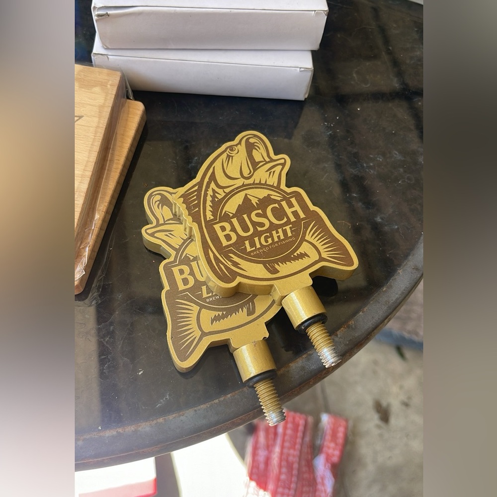 Busch light tap handle toppers